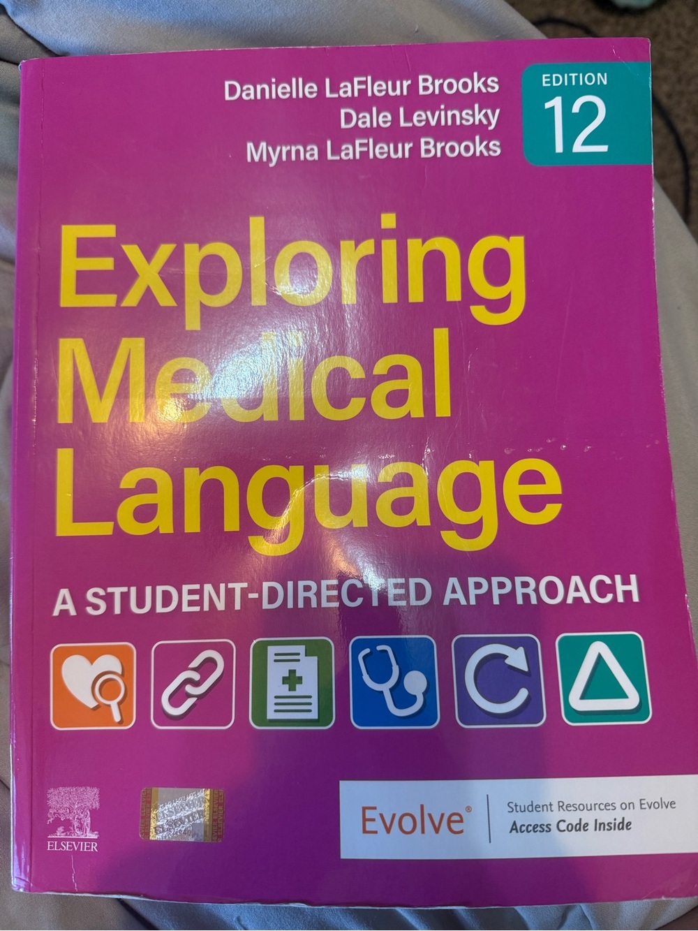 Exploring Medical Language - Bright Pink Textbook 12th edition NOT WRITTEN IN